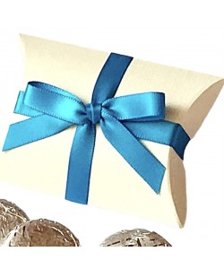 Turquoise Pillow Bow Favours