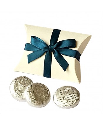 Teal Favour Pillow with Bow 