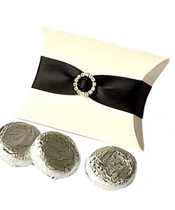 Black Pillow Diamanté Favours