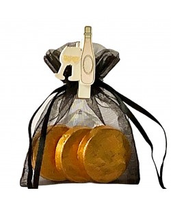 Champagne Peg Bag - Black