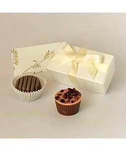 2 Choc Bow - Cream