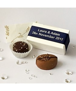 2 Choc Personalised - Navy Blue